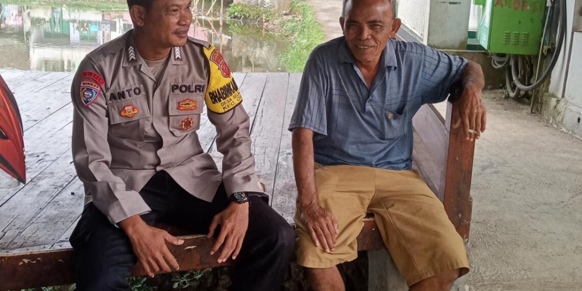 SAPA WARGA ,BHABINKAMTIBMAS POLSEK CISAAT SAMBANG WARGA BINAANNYA