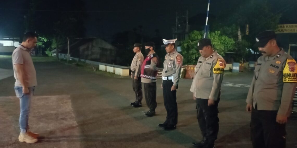 Polsek Warudoyong Gelar Apel Malam, Dalam Rangka Menjelang Pelaksanaan Patroli KRYD