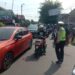 Gatur Lalu Lintas Polsek Warudoyong  Paska melintas Kereta Api Pangrango