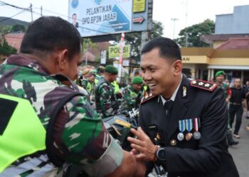 Geruduk Mapolres, Kodim 0607 Kota Sukabumi Beri Kejutan di Hari Bhayangkara ke-77