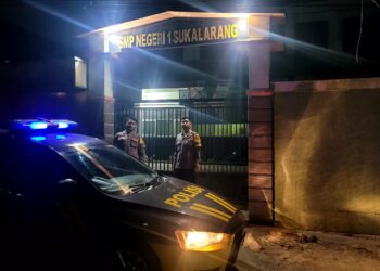 Cegah C3 Di Sekolah, Dan Perbangkan Polisi Polsek Sukalarang Giatkan Patroli KRYD Malam