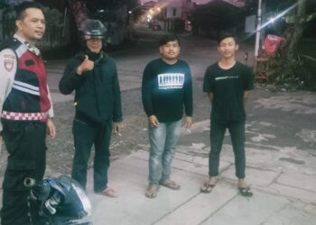 Dalam Upaya Kondusifitas Di Wilayah Polsek Cibeureum,Lakukan Patroli ke Minimarket dan Perkantoran