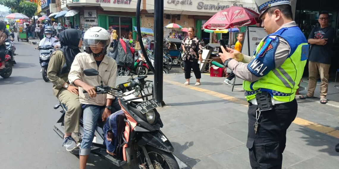 Hari Pertama Ops Patuh Lodaya, Ratusan Pelanggar Lalulintas di Kota Sukabumi Ditindak ETLE