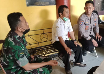 Bhabinkamtibmas Polsek Cisaat dan Babinsa Bersinergi Sambang Ke masyarakat