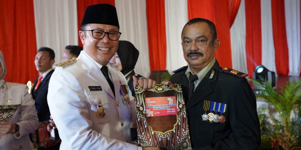 Polsek Citamiang Meraih Juara Pertama Lomba Kebersihan Tingkat Polres Sukabumi kota.