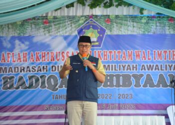 Wali Kota Sukabumi Hadiri Haflah Akhirussanah MDTA Hadiqatushibyaan