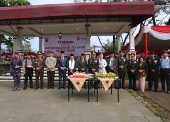 Hari Bhayangkara Ke-77 Tahun 2023, Polres Cianjur gelar Upacara Bersama Forkopimda