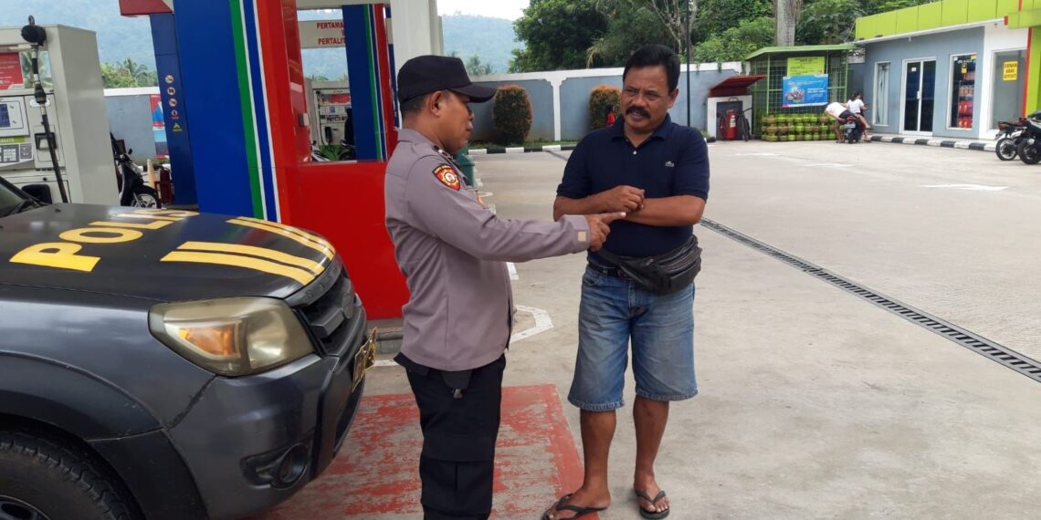 Patroli Polsek Mande cek Ketersediaan BBM