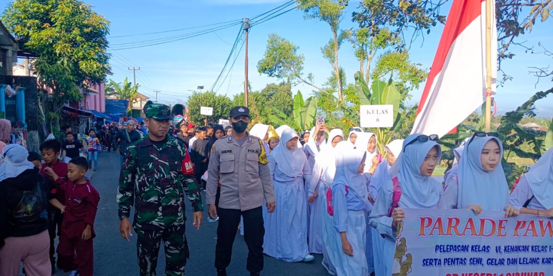 Sinergitas TNI Polri dalam melaksanakan Pengamanan Giat samenan Kenaikan Kelas