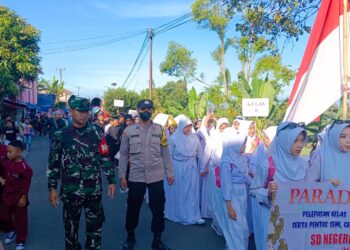 Sinergitas TNI Polri dalam melaksanakan Pengamanan Giat samenan Kenaikan Kelas