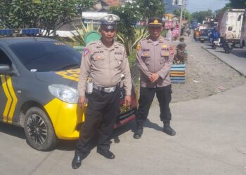 Patroli Siang Hari di Strong Poin Tugu Macan Sukalarang Dalam Rangka Long weekend idul Adha