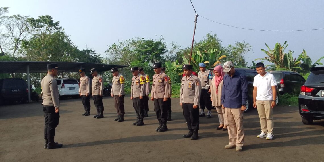 Polsek Citamiang Gelar Apel Pagi Sebagai Bentuk Kedisiplinan.