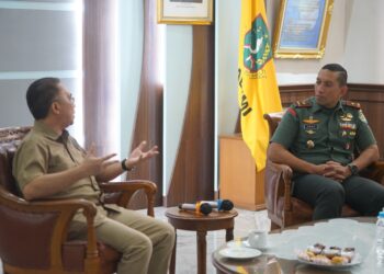 Kunjungan Kerja Brigjend TNI Danrem 061/ Surya kencana ke Balai Kota Sukabumi