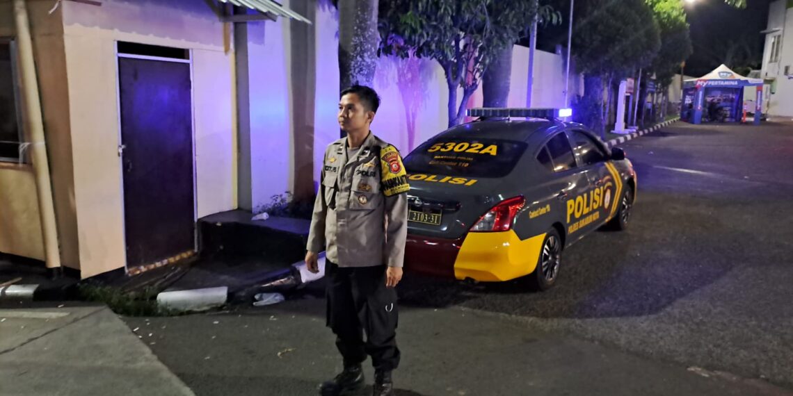 Polsek Citamiang Tingkatkan Patroli Strong Point Antisipasi Gangguan Kamtibmas Di Malam Hari