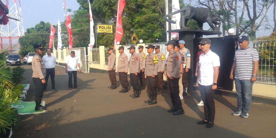 Polsek Citamiang Gelar Apel Pagi Sebagai Bentuk Kedisiplinan.