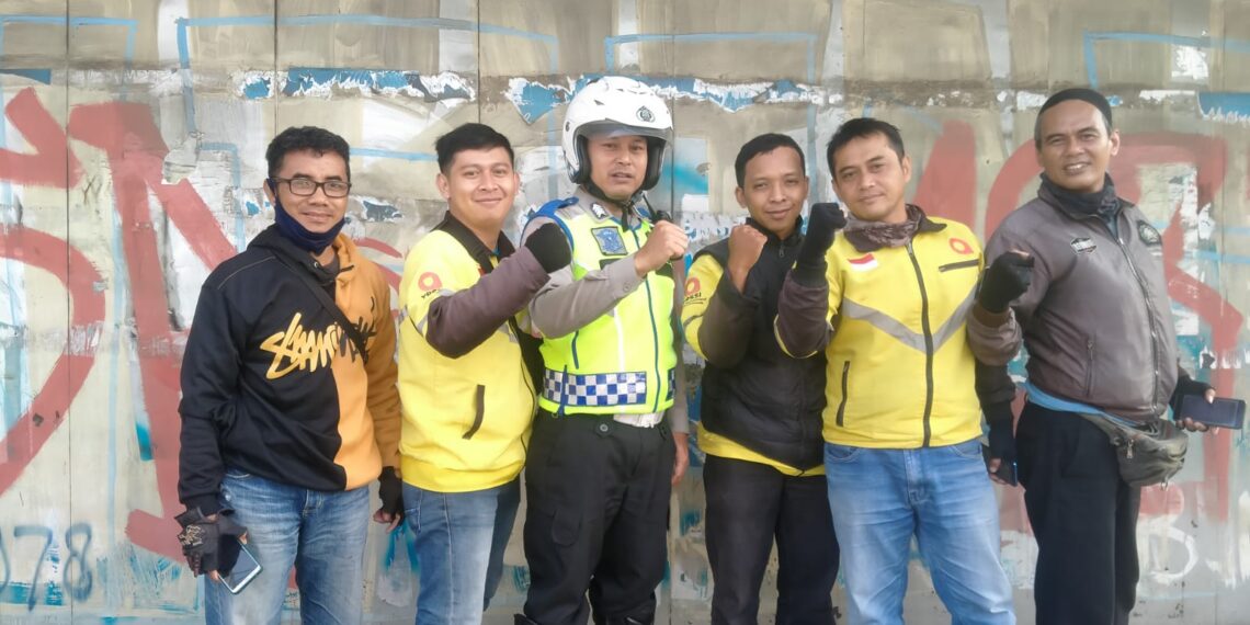 Polsek Sukaraja Laksanakan Dikmas Lantas Kepada Ojol