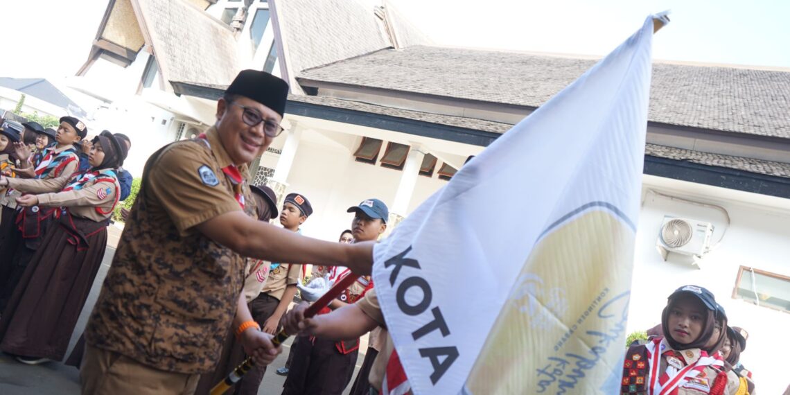 Pelepasan Kontingen Jambore Dunia dan Raimuna Nasional Kwarcab Kota Sukabumi