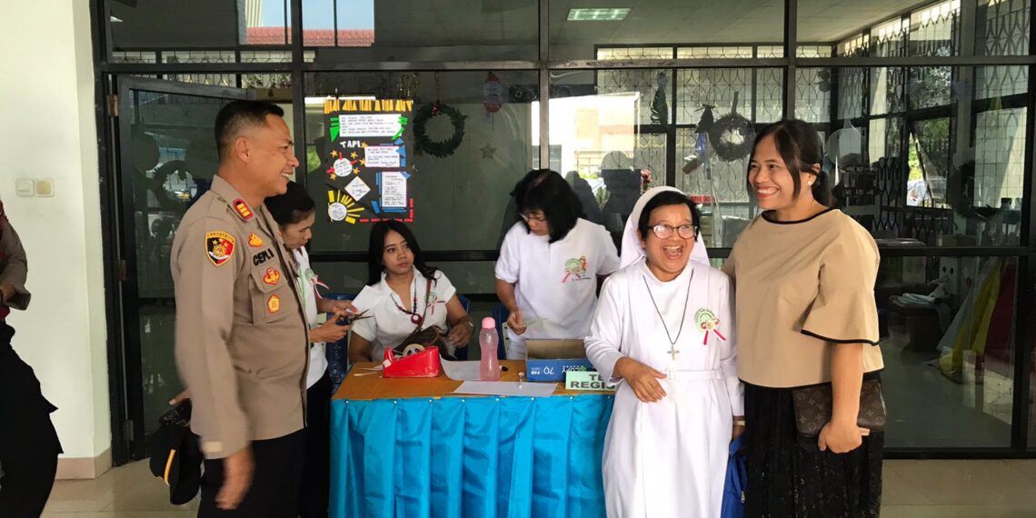Berikan Rasa Aman dan Nyaman Beribadah, Polres Sukabumi Kota Gelar Minggu Kasih