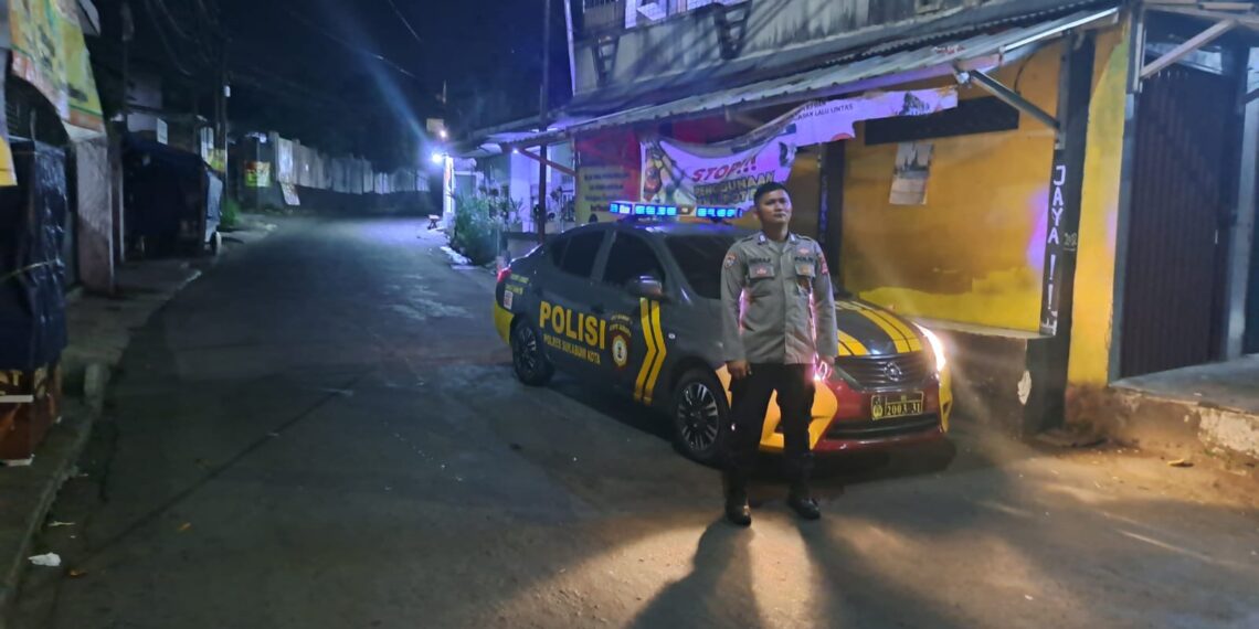 Polsek Cikole Laksanakan Patroli Biru Antisipasi Gukamtibmas