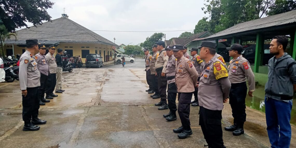 Kapolsek Sukaraja pimpin Apel pelaksanaan Pengamanan Kegiatan Muscab X FKPPI 10.24 Kota Sukabumi