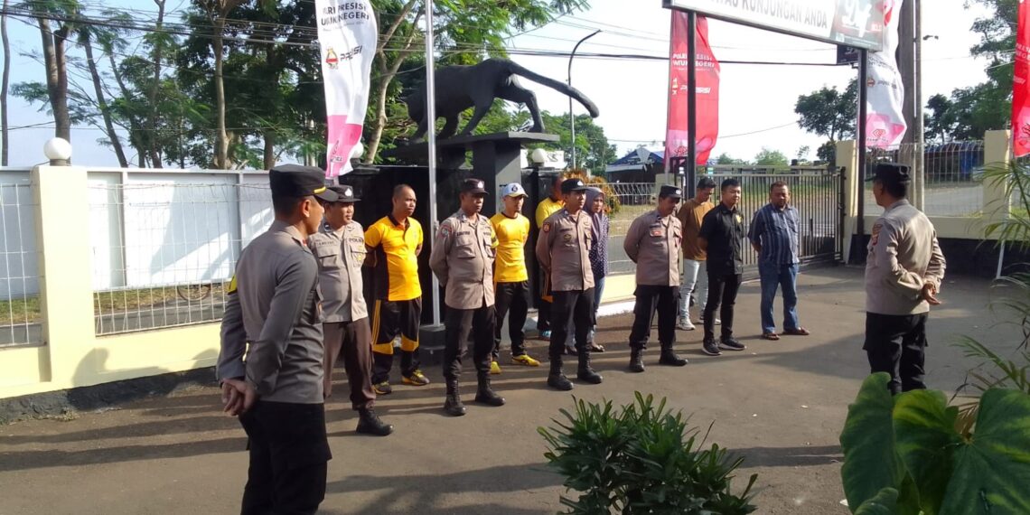 Polsek Citamiang Gelar Apel Pagi Sebagai Bentuk Kedisiplinan.