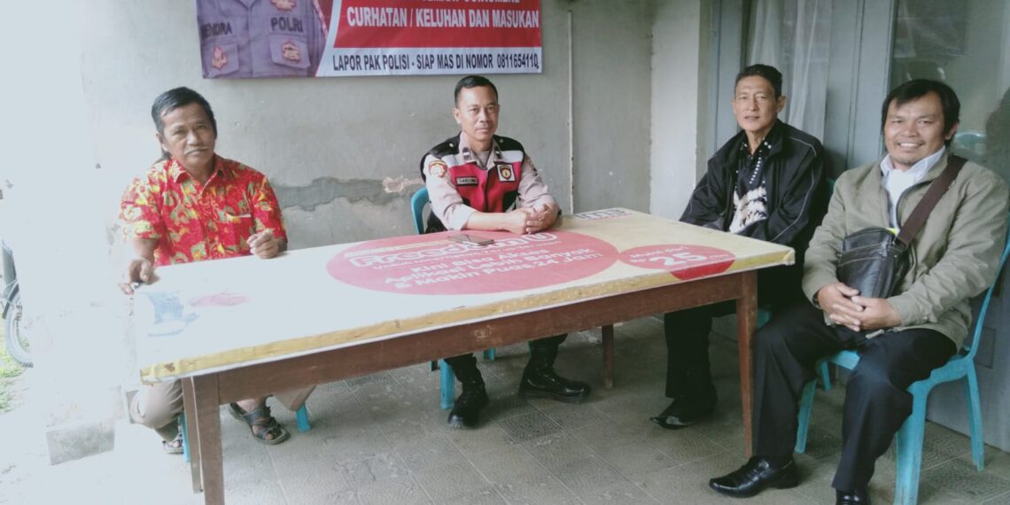 Polsek Cireunghas Pastikan Giat lbadah Di Gereja Berjalan Kondusif