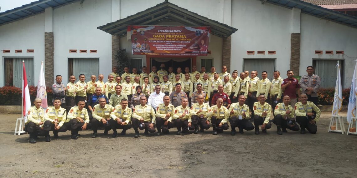 Pembukaan Pendidikan Dasar (Diksar) Satpam Gada Pratama Angkatan 16 Dihadiri Kapolsek Sukabumi
