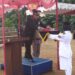 KAPOLSEK CIREUNGHAS GELAR SENJA PENURUNAN BENDERA MERAH PUTIH
