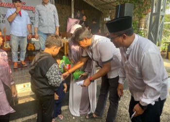 Rumah Inspirasi Musik Alus Pisan Polres Sukabumi Kota Santuni Ratusan Anak Yatim