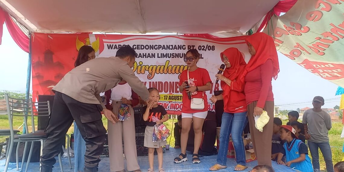Semarak HUT RI Ke-78, Bhabinkamtibmas Polsek Cibeureum laksanakan Monitoring Pemantauan Wilayah Binaan