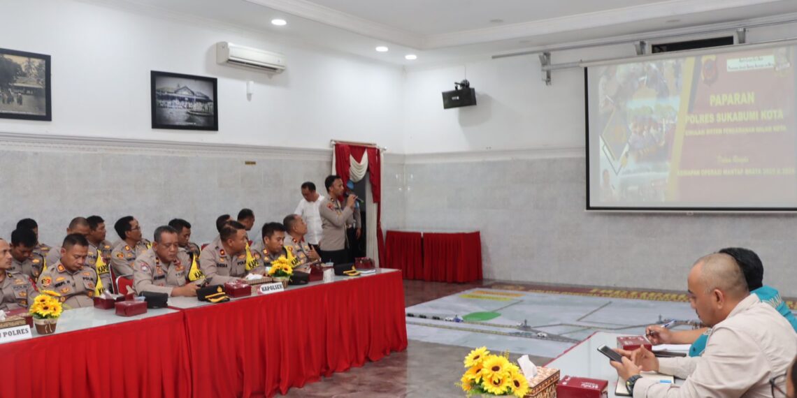 Jelang Operasi Mantap Brata, Polres Sukabumi Kota Gelar TFG Sispamkota