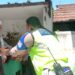 Jum’at Berbagi di Sukaraja, Polres Sukabumi Kota Bagikan Ratusan nasi Kotak