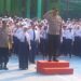 Kanit Reskrim dan Binmas Polsek Cibeureum Jadi Pembina Upacara Bendera di SMP N 12 Kota Sukabumi dan berikan himbauan Kenakalan remaja