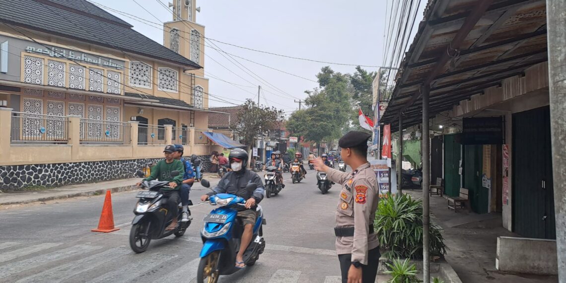 Gatur Pagi Hari Polsek Citamiang Sebagai Bentuk Pelayanan Kepada Masyarakat