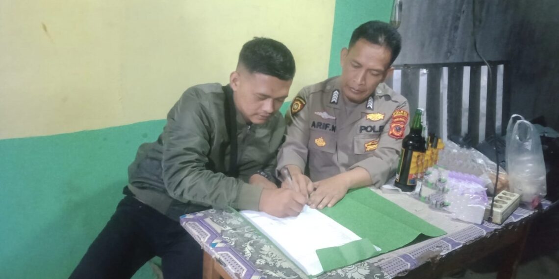 Operasi Rutin, Polsek Cisaat gelar  Razia Miras
