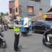 Gatur Lalu Lintas Polsek Warudoyong Paska melintas Kereta Api Pangrango