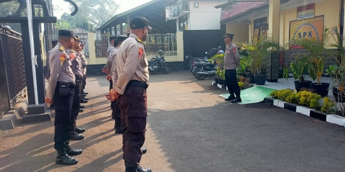 Gelar Apel Pagi Polsek Citamiang Sebagai Bentuk Kedisiplinan