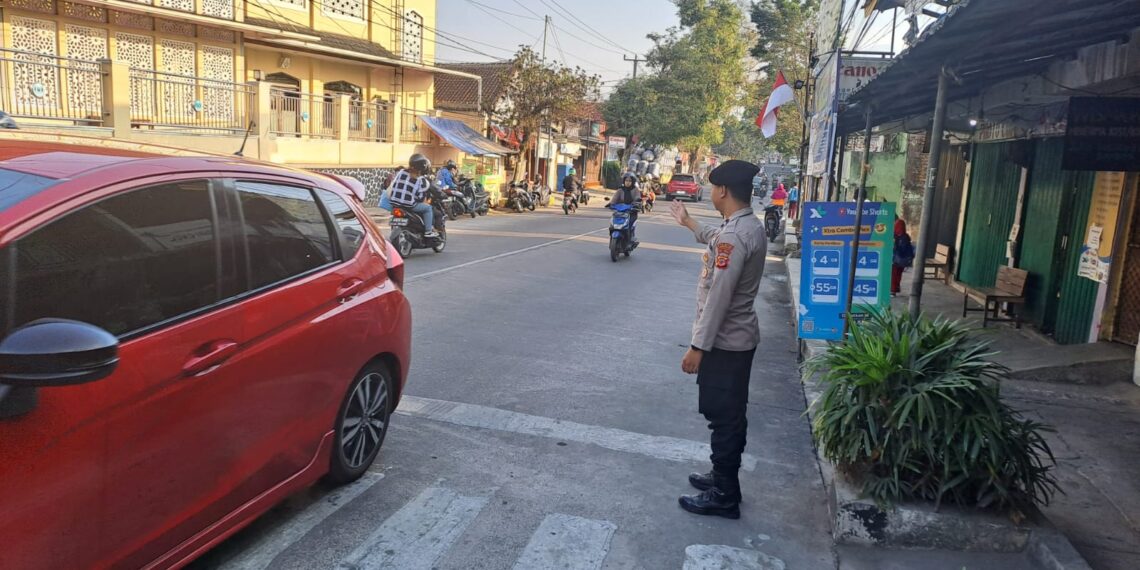 Gatur Pagi Hari Polsek Citamiang Sebagai Bentuk Pelayanan Kepada Masyarakat