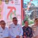 Polsek Cisaat melaksanakan Pengamanan dan Menghadiri Peringatan dalam angka HUT Palang Merah Indonesia (PMI) ke-78
