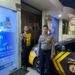 Patroli Kamtibmas  ke Perkantoran dan Bank,Polsek  Cisaat Cegah Gangguan Kamtibmas