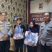 Polsek  Cisaat Bagikan Paket Sembako Untuk Para PHL Jumat Berkah