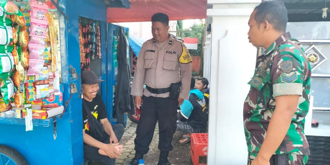 Anggota Bhabinkamtibmas Polsek Warudoyong Sampaikan Imbauan Kamtibmas