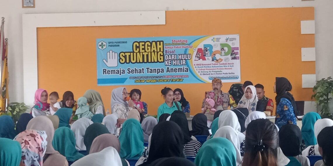 Bhabinkamtibmas Hadiri Kegiatan Cegah Stunting Remaja Sehat Tanpa Anemia