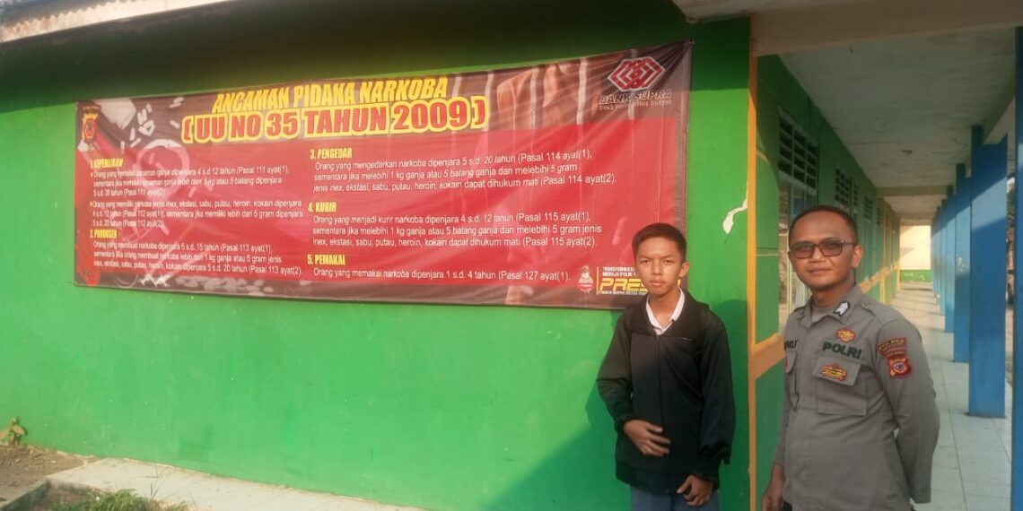 Polsek Cisaat   Sosialisasikan  Anti-Narkoba di Kampung Bebas Narkoba