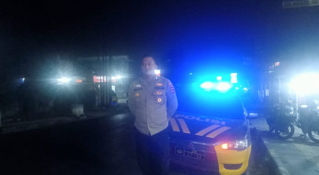 Patroli Malam, Unit Samapta Polsek Cisaat Tekan Kriminalitas dan Gangguan Kamtibmas