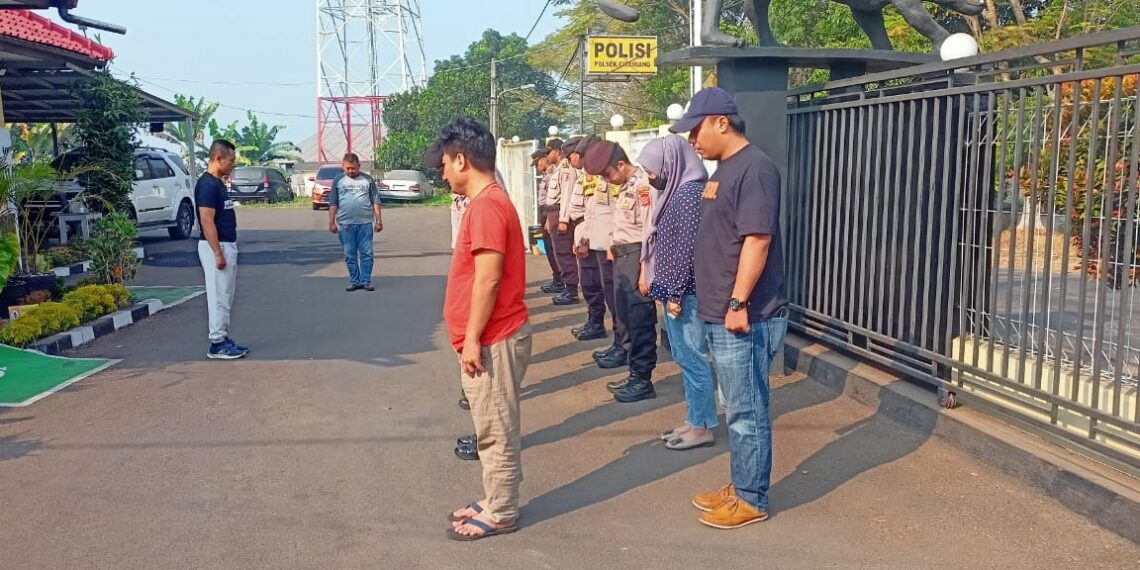 Polsek Citamiang Gelar Apel Pagi Sebagai Bentuk Kedisiplinan.