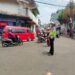 Gatur Lalu Lintas Polsek Warudoyong Paska melintas Kereta Api Pangrango