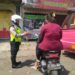 Unit Lalu Lintas Polsek Sukaraja melaksanakan patroli dialogis dengan route Jalan Raya Sukaraja – Terminal Sukaraja – jalur baru Sukaraja