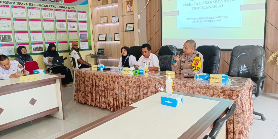 Tingkatkan Kerjasama Dalam Bidang Kesehatan, Kapolsek Kebon Pedes Hadiri Lokakarya Mini Triwulan III
