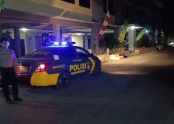 UNIT SAMAPTA POLSEK CISAAT LAKSANAKAN PATROLI  MALAM CEGAH GUKAMTIBMAS